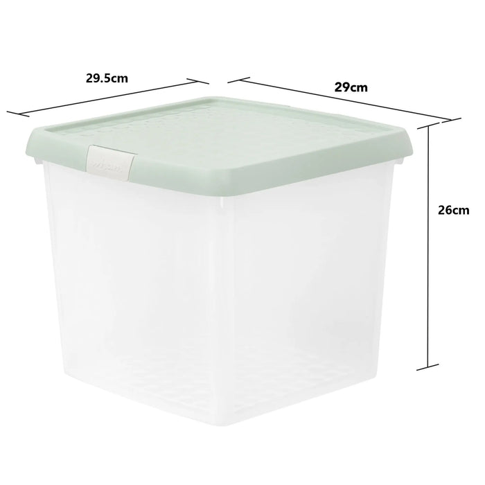 14 Litre Wham Clip Square Storage Box with Lid 9.02 Wham Storage