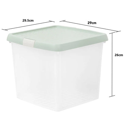14 Litre Wham Clip Square Storage Box with Lid 9.02 Wham Storage