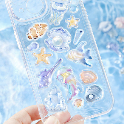 BGM 3D Sticker Sheet - Kyururun - Sea Creatures