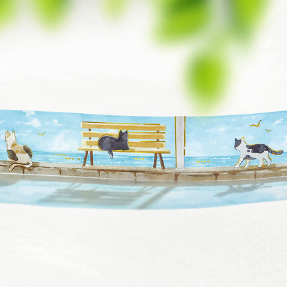 BGM Clear Tape - Foil Stamping - 2026 Summer Limited - Seaside & Cats