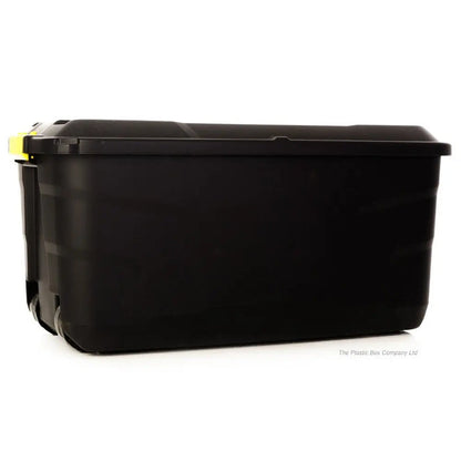 145 Litre Premium Quality Lockable Plastic Box with Clip on Lid and Wheels Strata