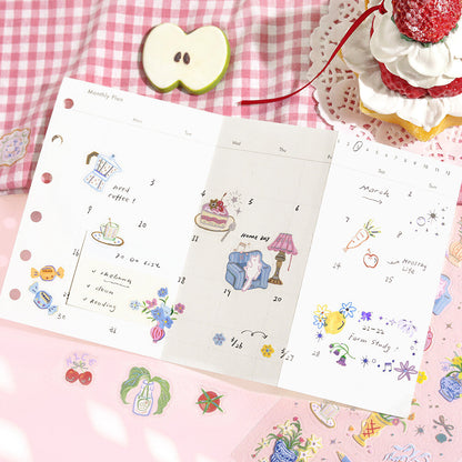 BGM Foil Stamping Iride Sticker Sheets - Colors of Everyday Life