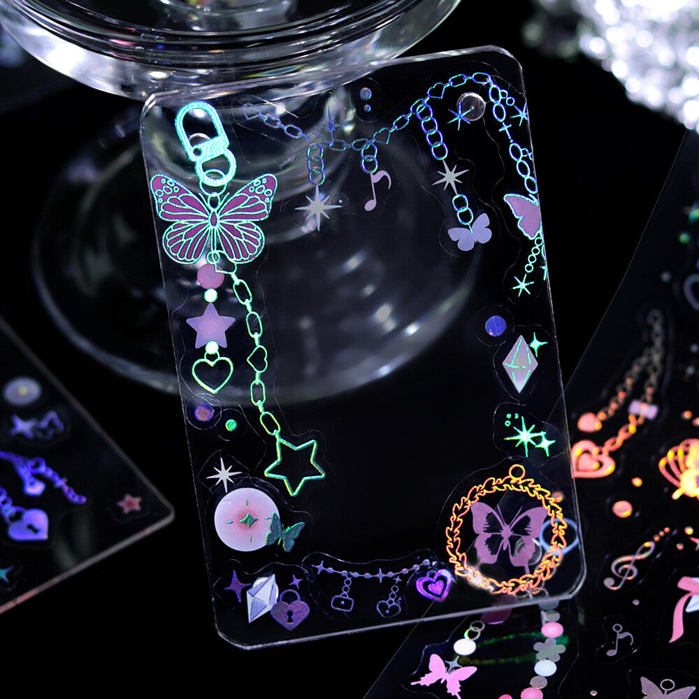 BGM Foil Stamping Iride Sticker Sheets - Sparkling Charms