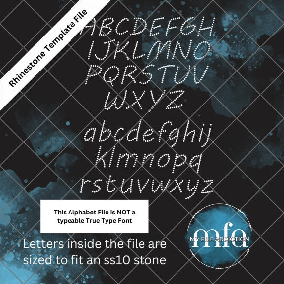 1.5 Inch MV Boli Alphabet Rhinestone Template File - My File Addiction