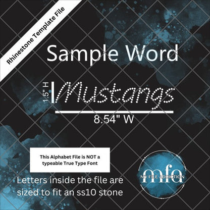 1.5 Inch MV Boli Alphabet Rhinestone Template File - My File Addiction