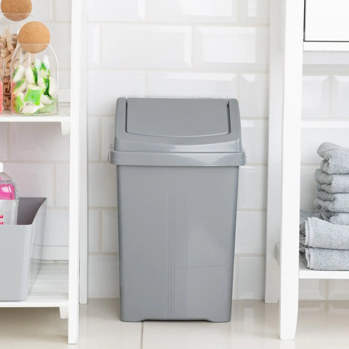 15 Litre Plastic Swing Bin Wham Storage