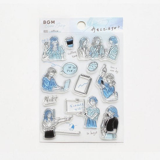 BGM Clear Stamp - Adult Girl - Office
