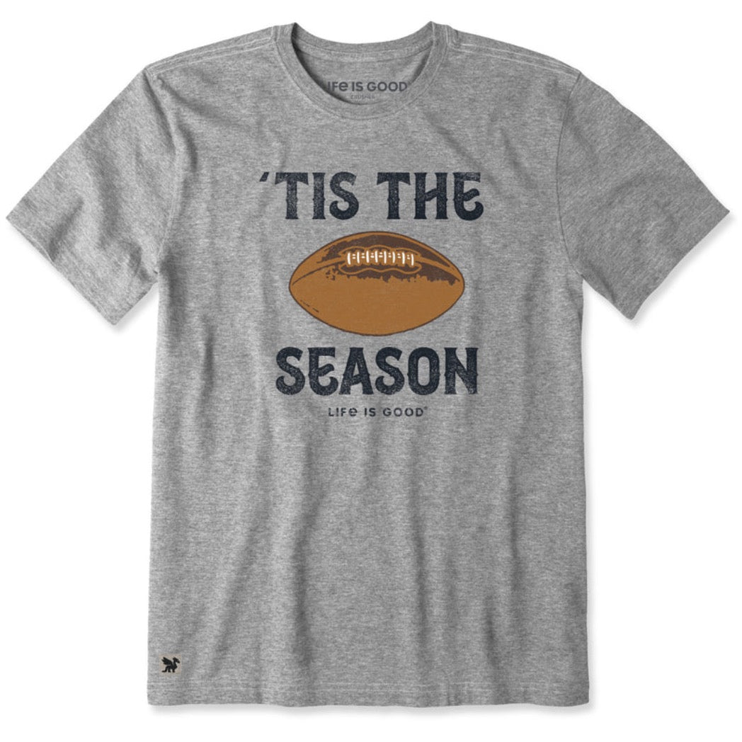 LIFE IS GOOD - MENS CRUSHER TEE | Football Heather Grey