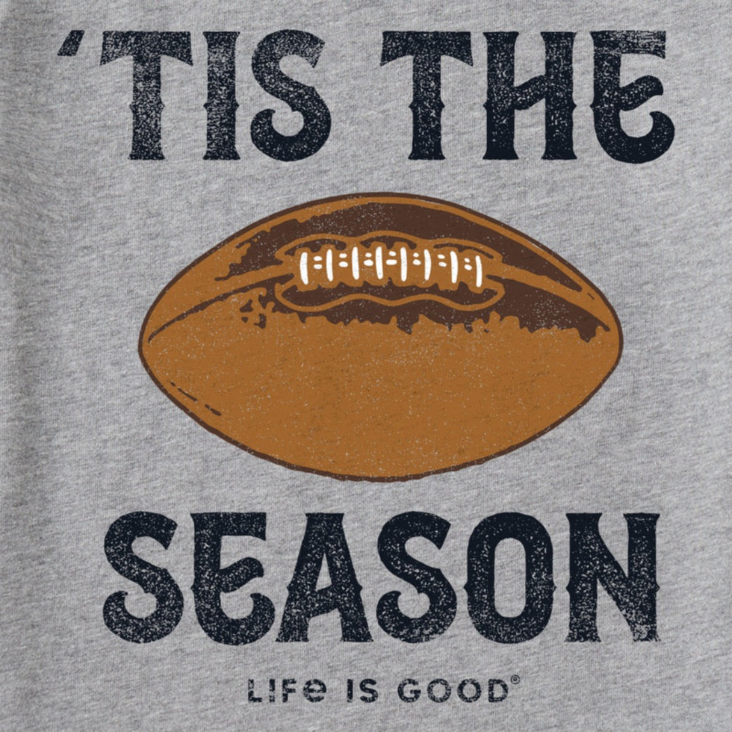 LIFE IS GOOD - MENS CRUSHER TEE | Football Heather Grey