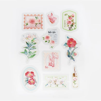BGM Flake Sticker - Garden Post Office - Red