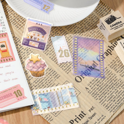 BGM Flake Sticker - Leisurely Time - Purple