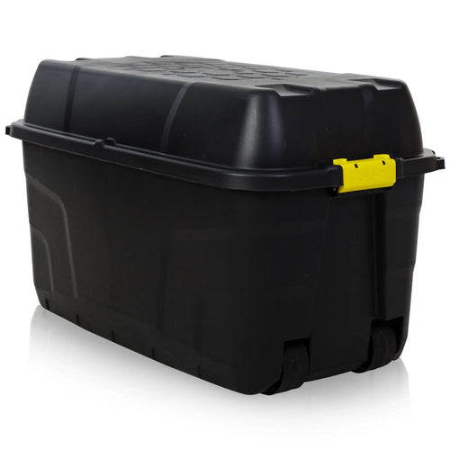 175 Litre Premium Quality Plastic Box with Clip on Lid and Wheels Strata