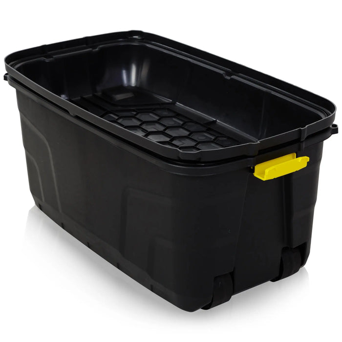 175 Litre Premium Quality Plastic Box with Clip on Lid and Wheels Strata