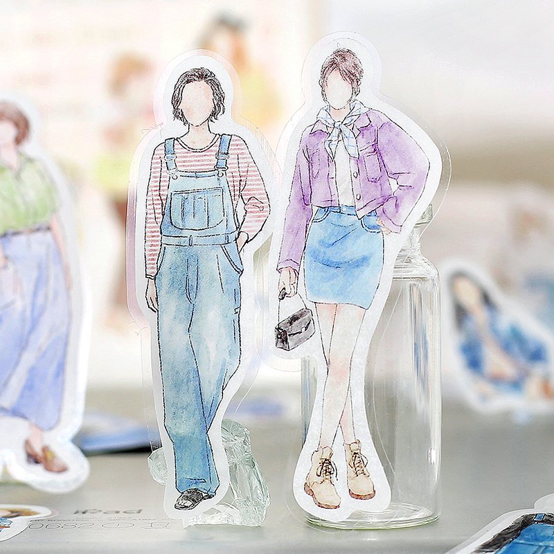 BGM Deco Sticker - Coordinate Seal - OOTD - Love Denim
