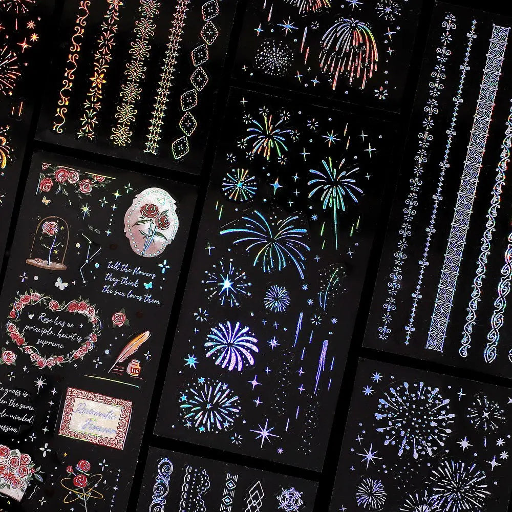 BGM - Foil Stamping Iride Sticker Sheets Vol.2 - Fireworks