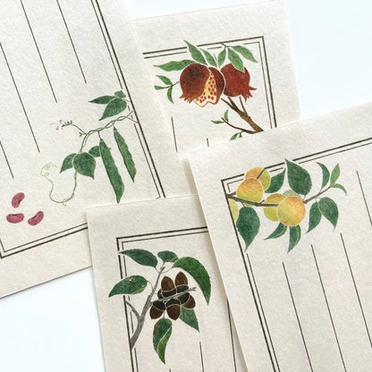 Cozyca - Shikanone - Notepad - Yamato Fruits Book - Vertical Ruled