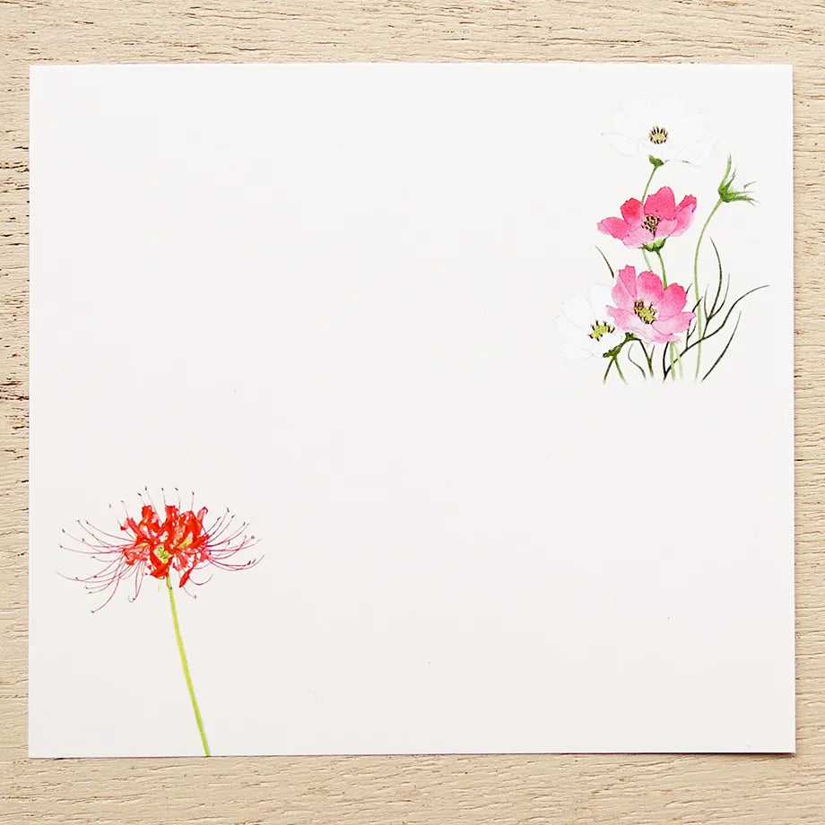 Cozyca - Yasuo Toyama Memo Pad - Flowers of the Season