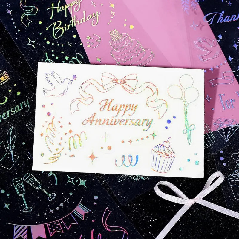BGM - Foil Stamping Iride Sticker Sheets - Gift