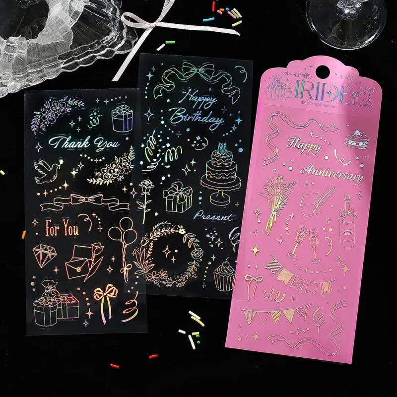BGM - Foil Stamping Iride Sticker Sheets - Gift