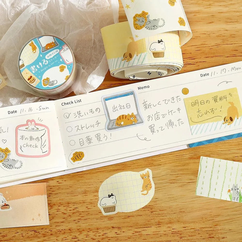 BGM Roll Sticker - Writable - Warm Weather