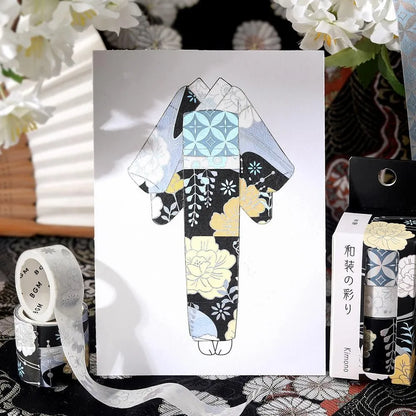 BGM Washi Tape Set - Foil Stamping - The Colors of Kimono - Set of 3