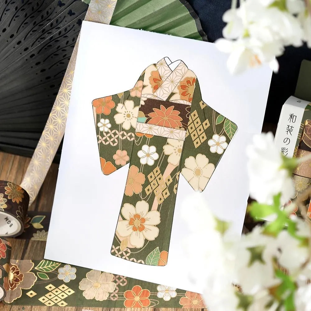 BGM Washi Tape Set - Foil Stamping - The Colors of Kimono - Set of 3