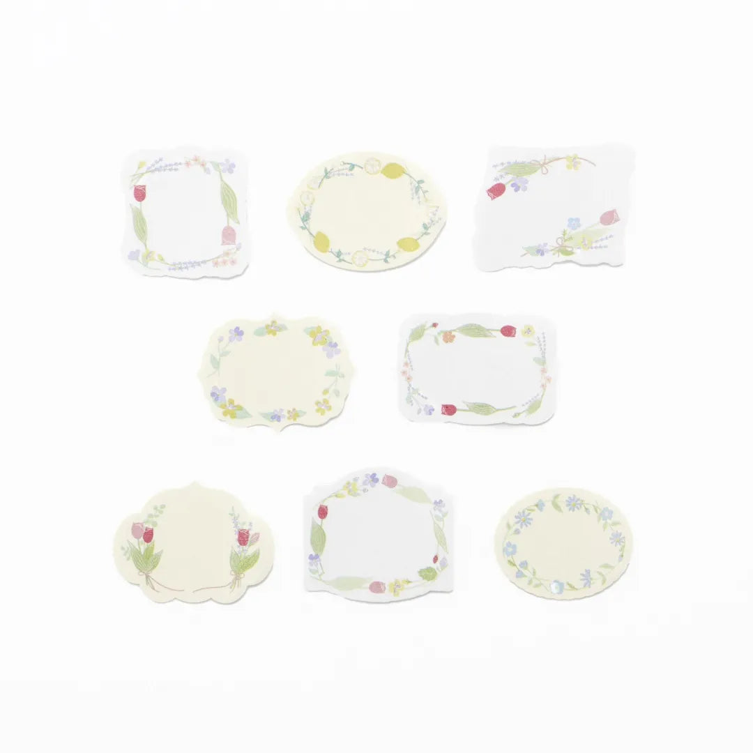 Bande - Writeable Roll Sticker - Happy Flowers