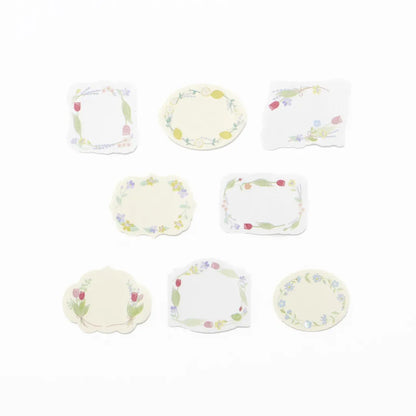 Bande - Writeable Roll Sticker - Happy Flowers