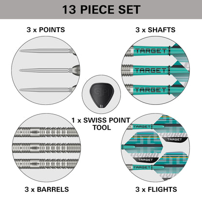 TARGET - 22g - Hydro SP 03 - Steel Tip Swiss Point - 90% Tungsten Darts