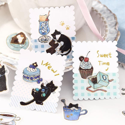 BGM Flake Sticker - Foil Stamping - Welcome, Meow!