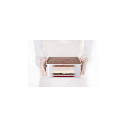 20cm PushPan Aluminium Shallow Square Tin PushPan
