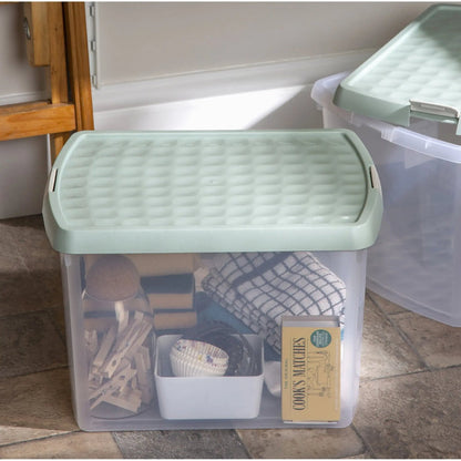 21.5 Litre Wham Clip Plastic Storage Box with Lid 8.02 Wham Storage