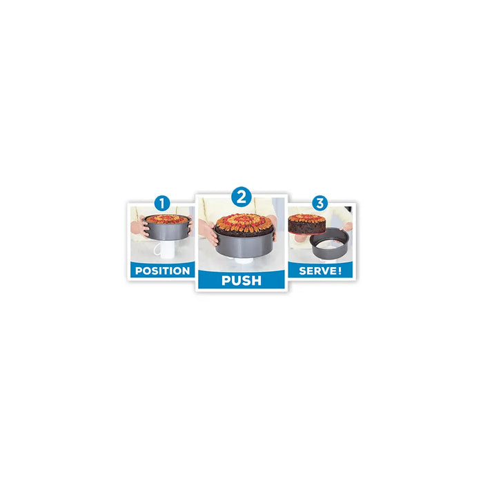 23cm PushPan Non-Stick Shallow Round Tin PushPan