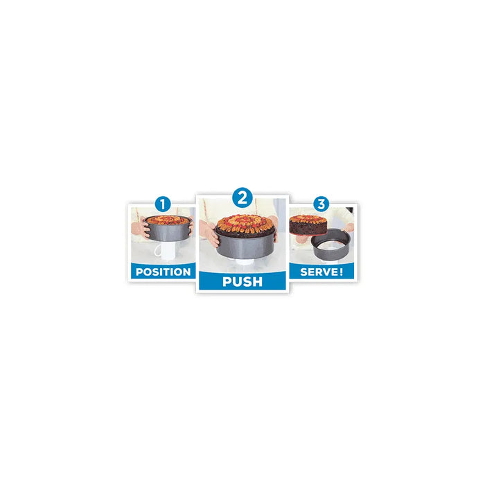 23cm PushPan Non-Stick Shallow Round Tin PushPan