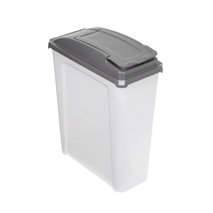 25 Litre Tall Slim Plastic Recycling Bin with Lid Wham Storage