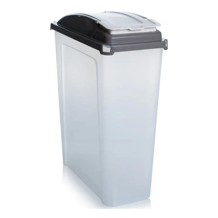 25 Litre Tall Slim Plastic Recycling Bin with Lid Wham Storage