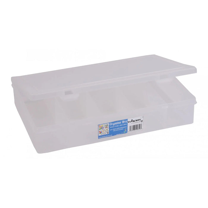 29cm (3.01) Wham Hobby Craft Bits and Bobs 8 Compartment Organiser Plastic Box Wham Storage