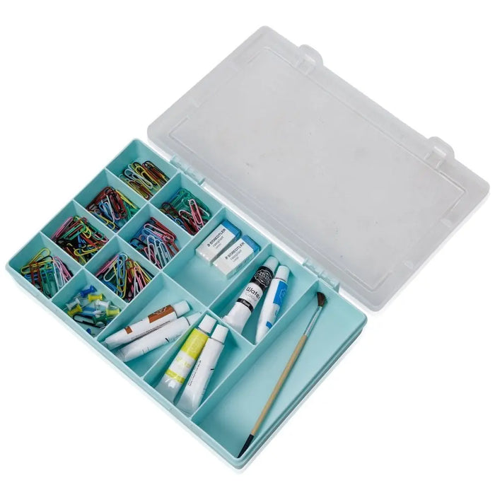 29cm (3.03) Wham 13 Compartment Plastic Organiser Box Wham Storage