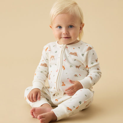 Forest Friends Clever Zip Sleepsuit