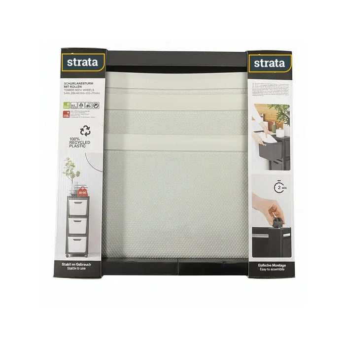 3 Drawer Mobile Storage Tower Strata
