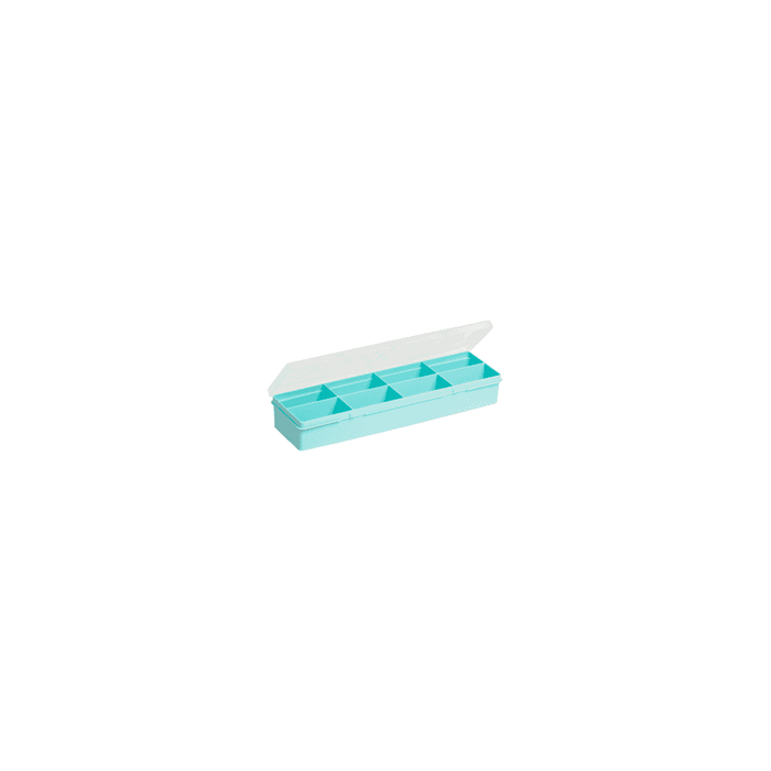 30cm (4.01) Long Narrow Organiser Storage Box with 8 Compartments Wham Storage