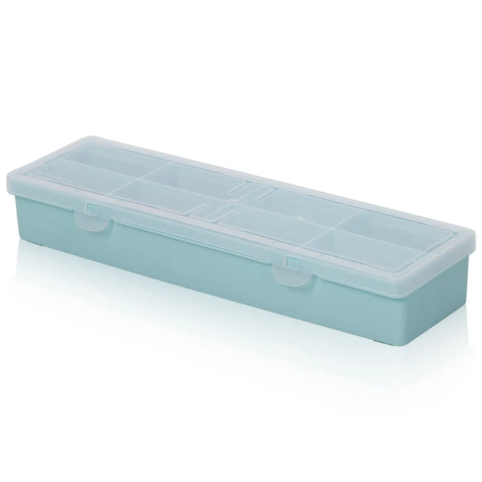 30cm (4.01) Long Narrow Organiser Storage Box with 8 Compartments Wham Storage
