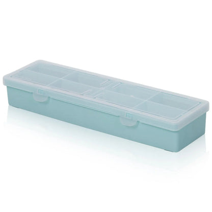 30cm (4.01) Long Narrow Organiser Storage Box with 8 Compartments Wham Storage
