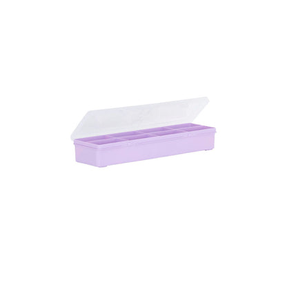 30cm (4.01) Long Narrow Organiser Storage Box with 8 Compartments Wham Storage