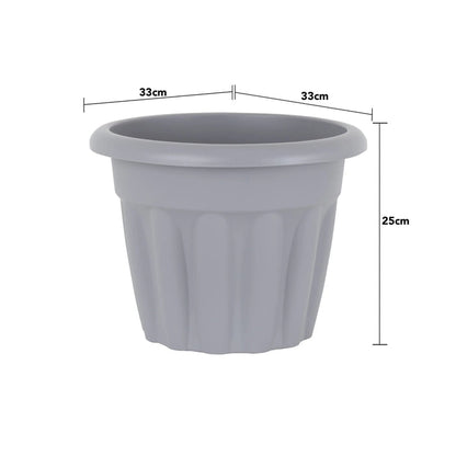 33cm Vista Small Round Plastic Plant Pot Wham Storage