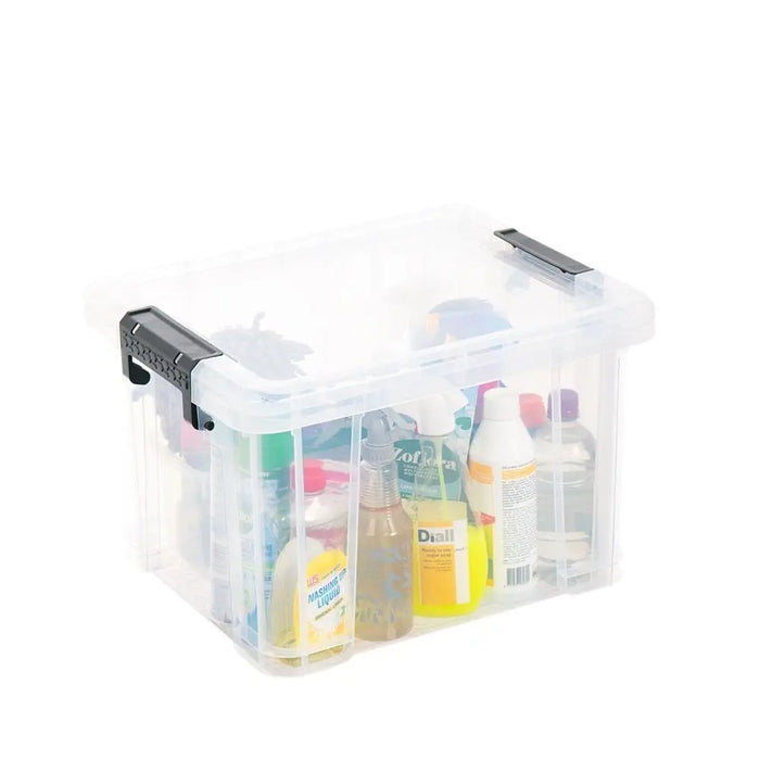 35 Litre Stackmaster Plastic Storage Box with Lid Strata