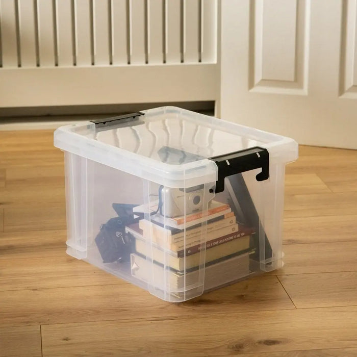 35 Litre Stackmaster Plastic Storage Box with Lid Strata