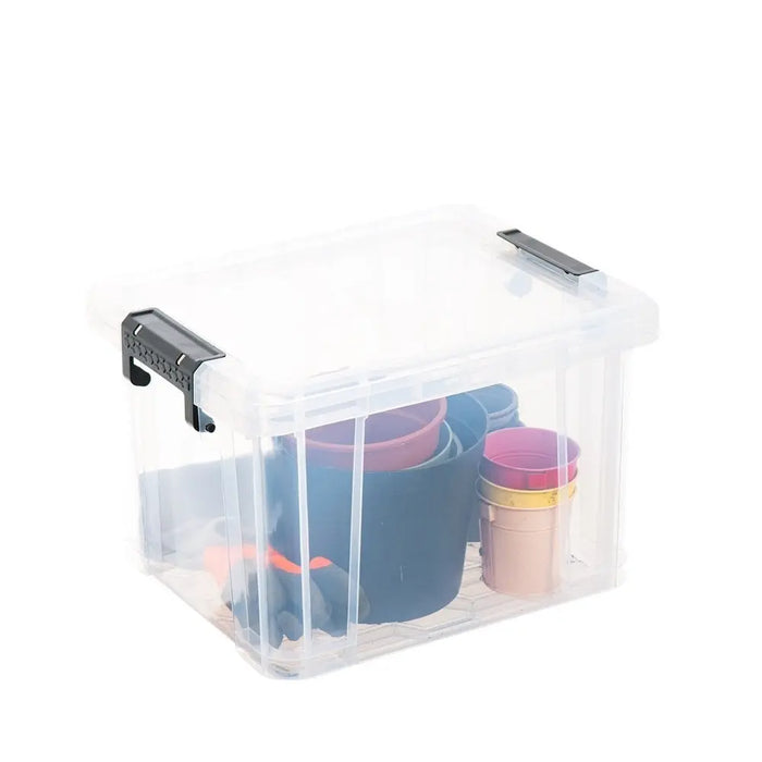 35 Litre Stackmaster Plastic Storage Box with Lid Strata
