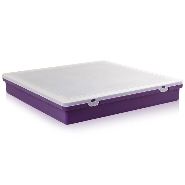 38.5cm (11.01) Square Organiser Box with Hinged Lid and 15 Compartments Wham Storage