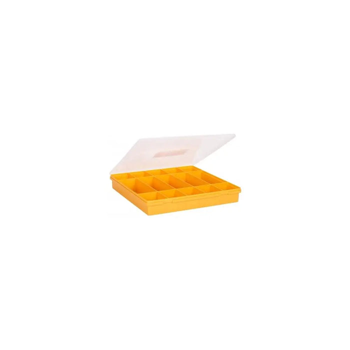 38.5cm (11.01) Square Organiser Box with Hinged Lid and 15 Compartments Wham Storage